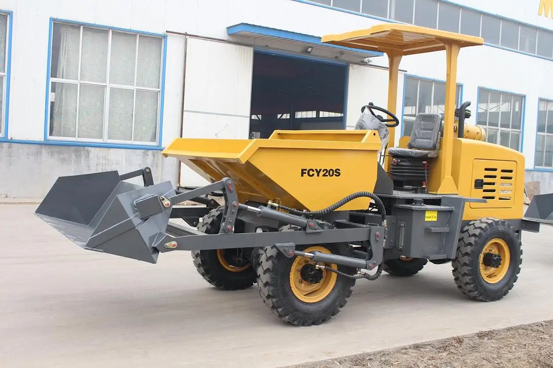 Chinese Dumper Diesel Mini Dumper Concrete Dump Truck for Sale All Terrain Vehicle Construction Machinery Wheel Dumper with CE