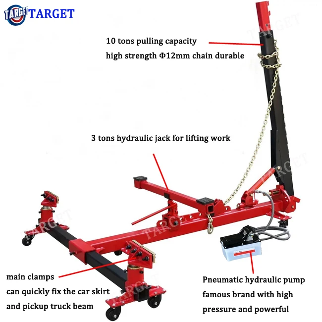 Car hydraulic jack Auto body frame machine Factory car collision repair bench Portable chassis straightening machine