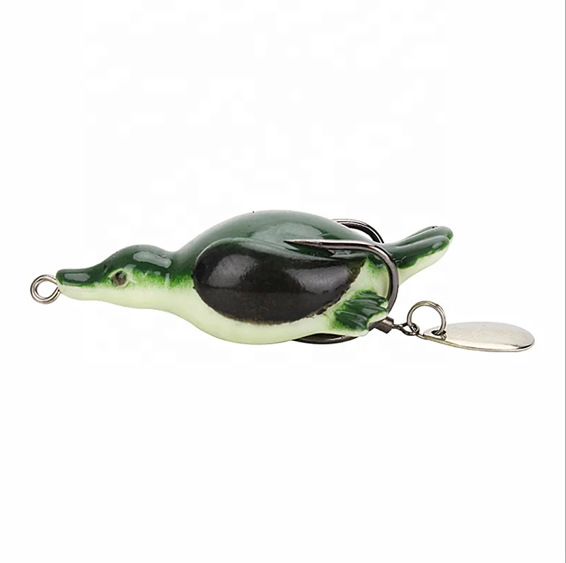 7cm 11g Duck Floating Soft Lure Shad Wobblers Silicone Fishing Lures Worm Artificial Bait Pike Fishing Frog lure