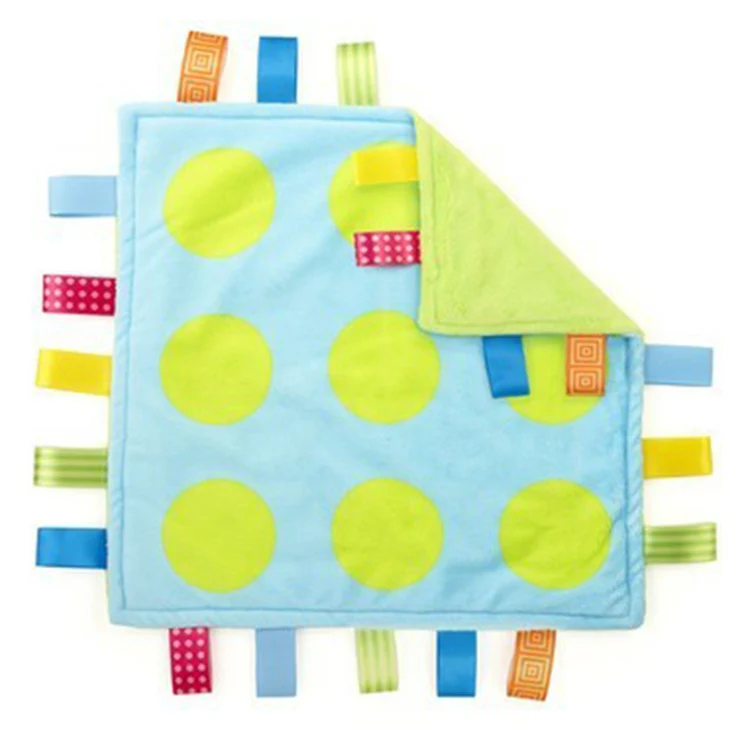 
OEM service bright colour polyester printed super soft small baby blanket security for home 