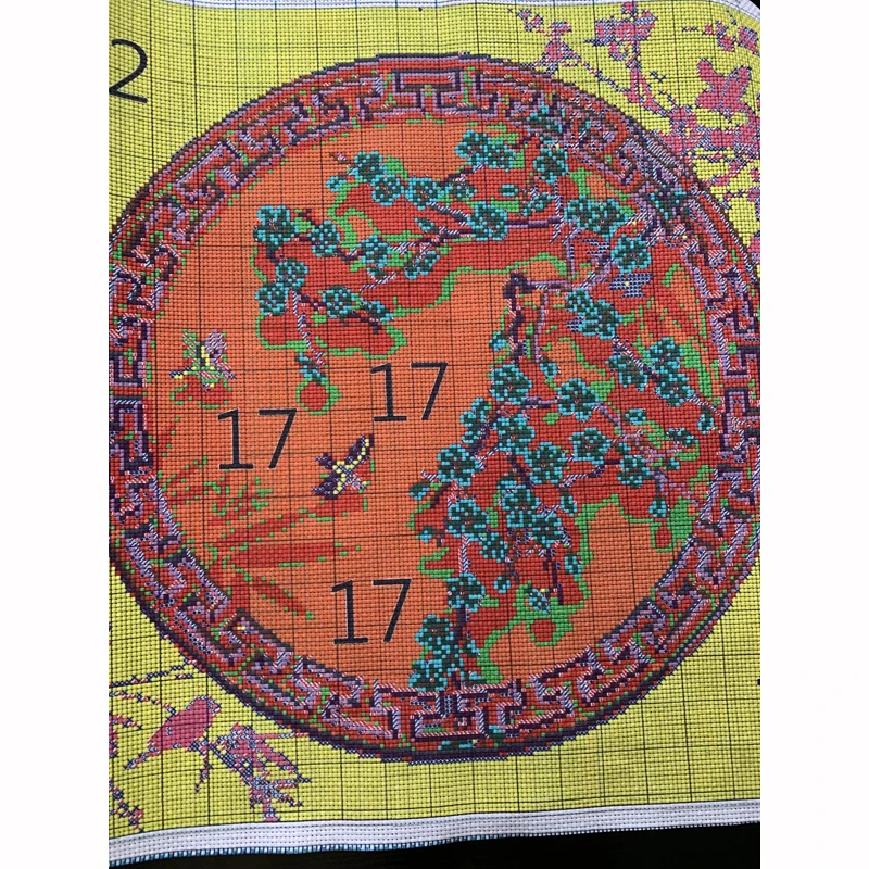 
Cross Stitch Cotton Cloth Elephant Animal Multi Patterns Chinese Cross Stitch Embroidery 