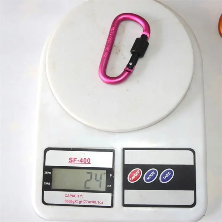 High Quality Thickened 8Cm Lock D-Type Mountaineering Buckle Quick Hanging Nut Buckle Aluminum Alloy Backpack Buckle