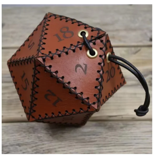 Multi-sided row storage bag game dice bag board game game dice bundle mouth storage bag