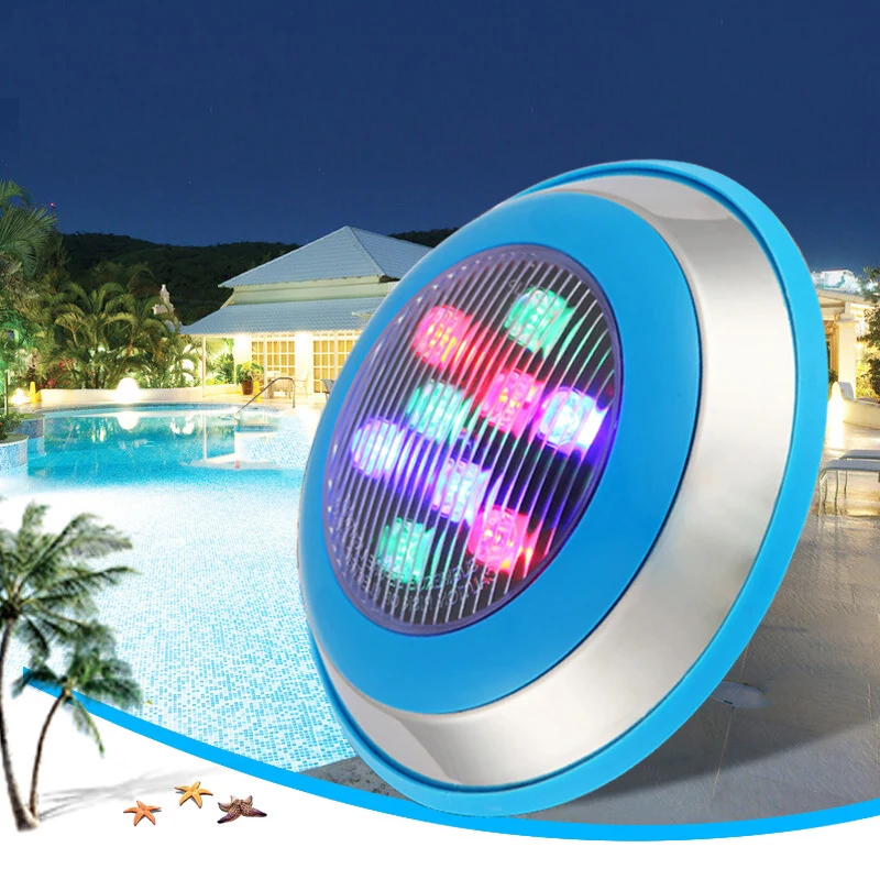 
swimming pool lights LED 18W RGB RF wireless remote underwater lighting IP68 color under water lights 