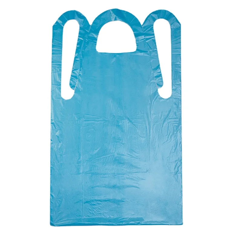 Environmental cpe disposable plastic apron without sleeve medical disposable apron