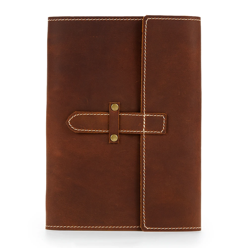 Retro Refillable Loose Leaf Diary Real Leather Prayer Journal Christian Supplies Sublimation Spiral Notebook Blank Customizable