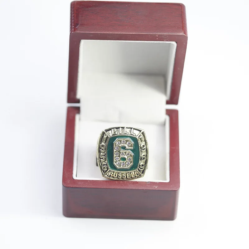 Bill Russell Celtics Championship ring No. 6 commemorative ring Europe and America popular memorial nostalgic classic ring