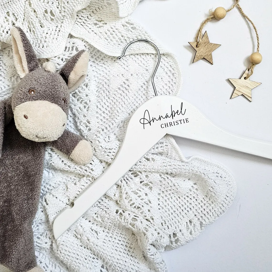 Wholesale Natural Color Solid Wood Baby Clothing Hangers Children Kids Wooden Hanger