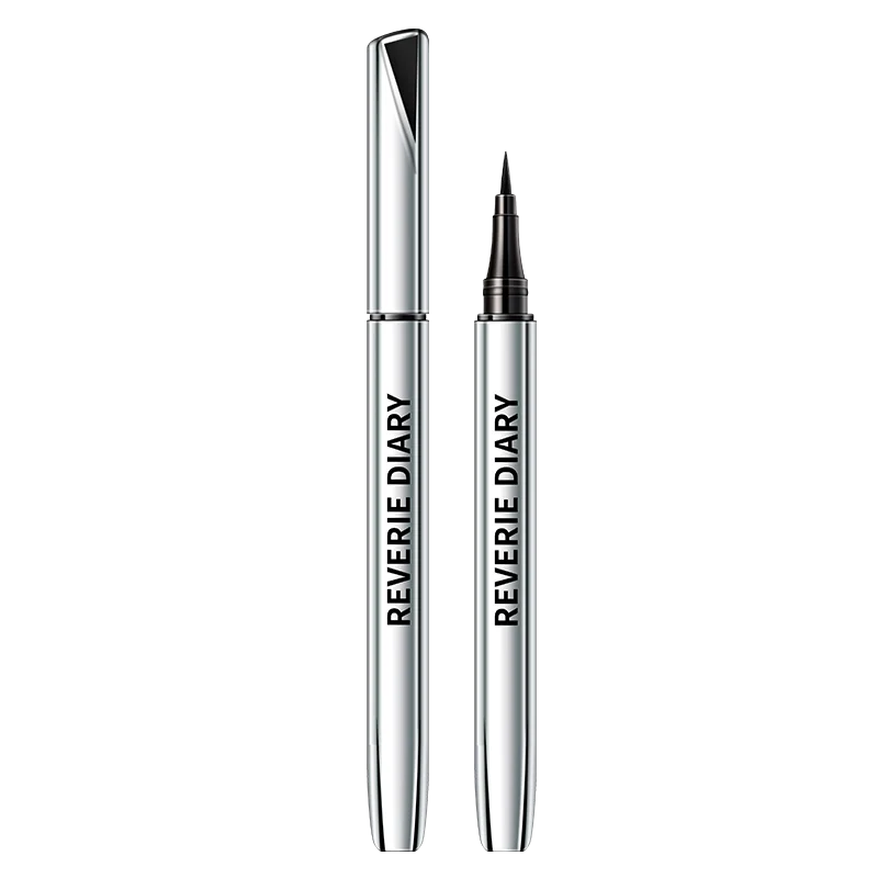 Private Label Makeup Silver Tube Eyeliner 4 Colors Quick Dry Non Smudging Waterproof Long Lasting Liquid Eyeliner Pencil