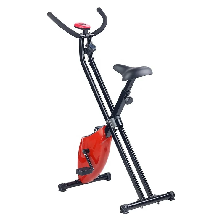 Portable Folding Exercise Bike with Training Computer 1.6kg Flywheel X-Bike Magnetic Exercise Bike