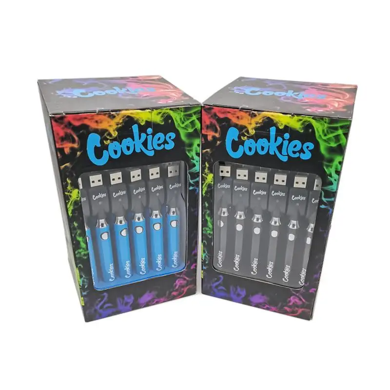 Оптовая продажа, коробка с дисплеем 30 карат, батарея cbd с резьбой 510, 900 мАч, с функцией предварительного нагрева, батарея для печенья Backwood pen, быстрая доставка