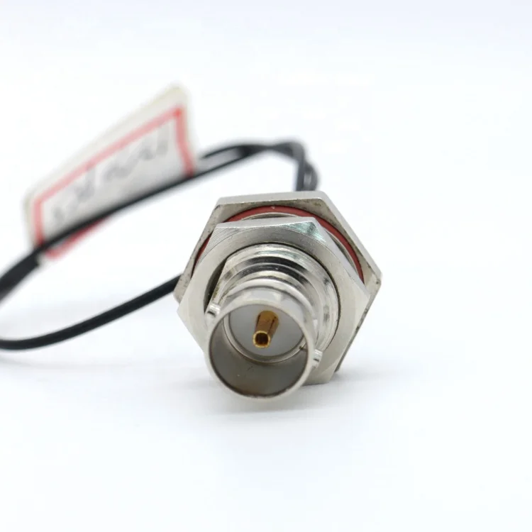 Factory Wholesale full copper plug BNC female plug to UFL connector Coaxial RF Cable Connector for  Coaxial Cable