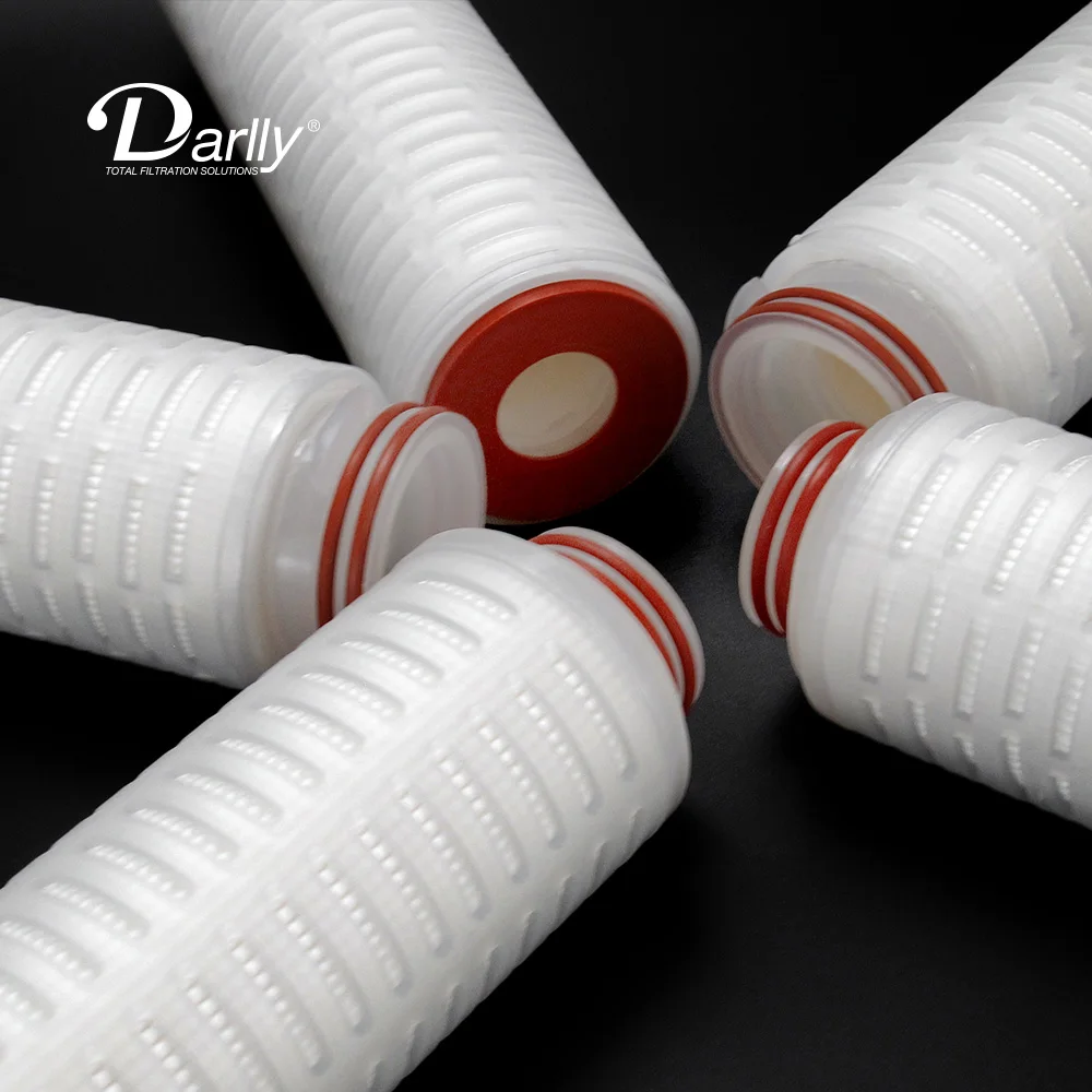 Glass Fiber Pleated Filter Cartridge As Meida 20inch 5um for Pre-filtration of Vent&gas