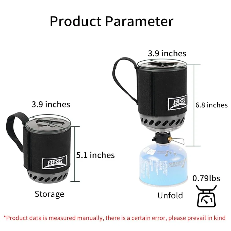 BRS 61 Windproof portable Stove aluminium Cookware Gas Stove Outdoor Stove Collector Furnace Reactor