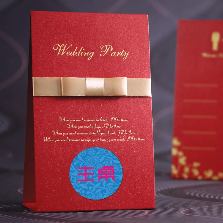 
2021 new wedding table card custom seat card wedding creative table card 