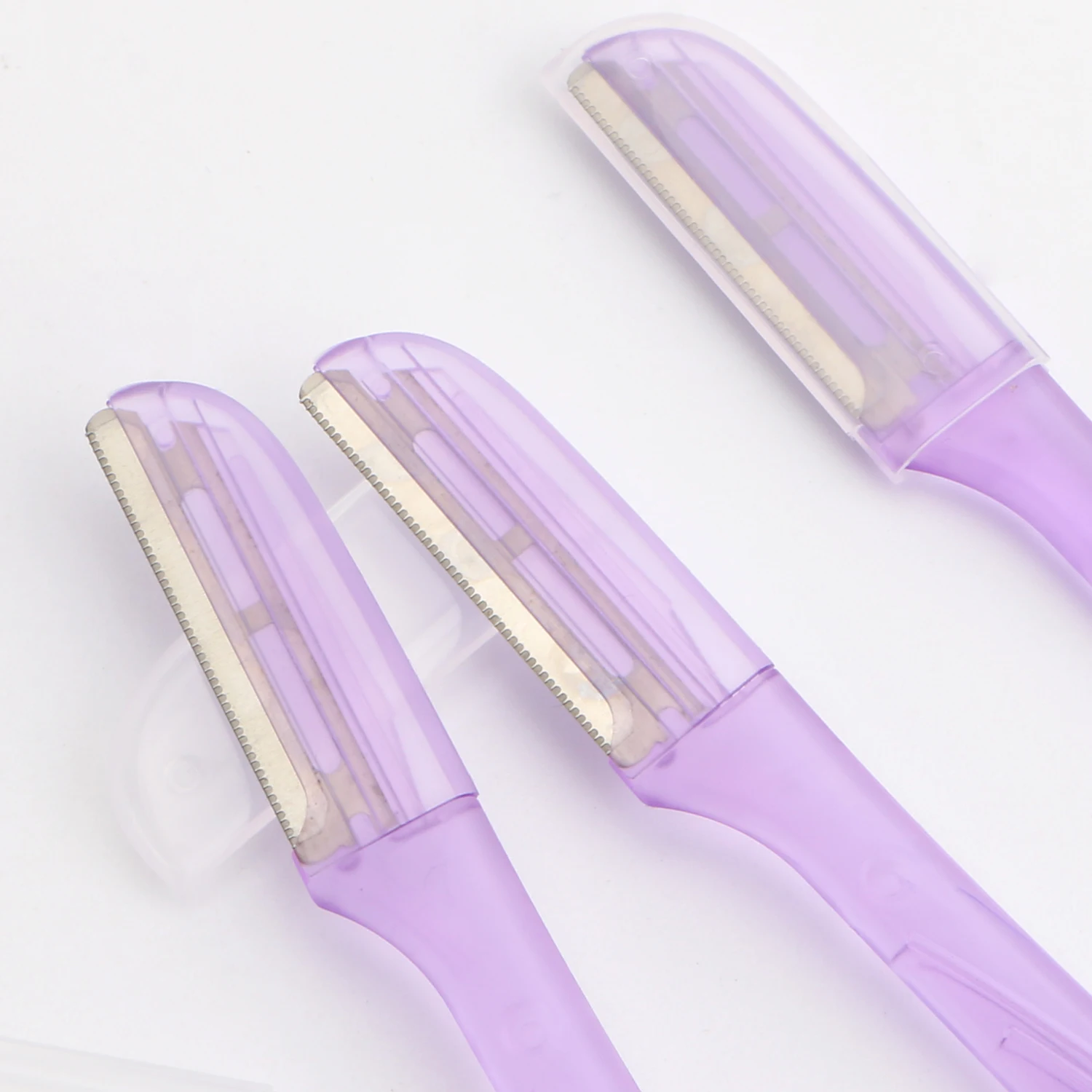 New color eyebrow razor, single blade with safety guard hair remover dermaplaning tool facial razor