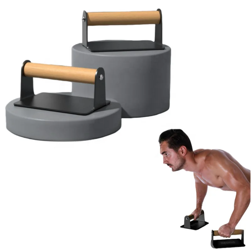 New Arrival Iron Push-Up Stands with Wooden Handle  Push Up Bracket Bars Double Parallel Rod Home Workout Equipment