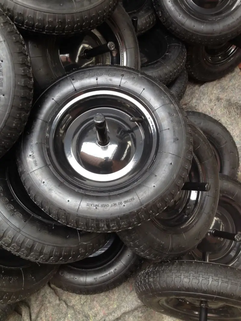 Best quality pneumatic air rubber wheel caster tyre wheelbarrow wheel