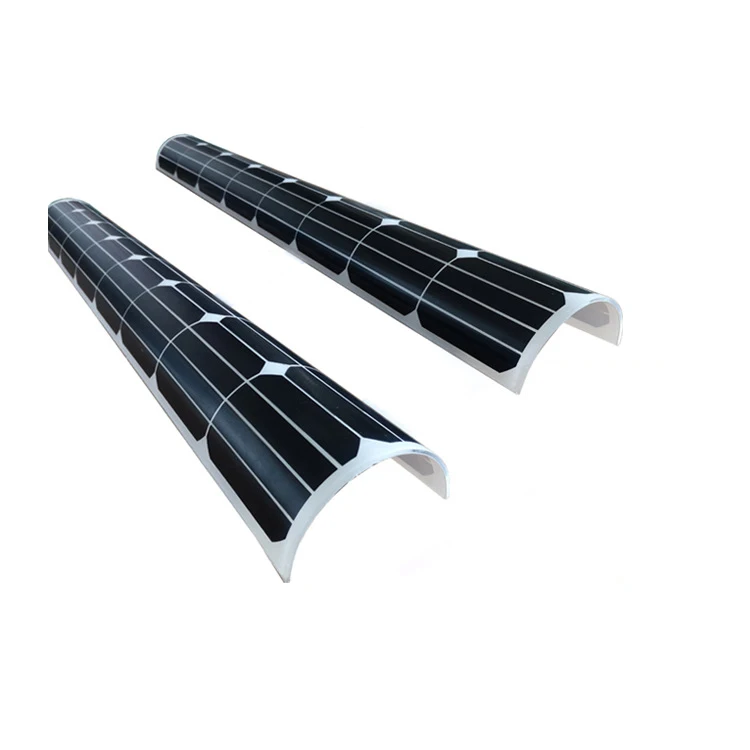 2023 Factory wholesale hot sale Gainjoys Curved curved glass solar panel 35w 18v solar street lamp Flexible solar modules