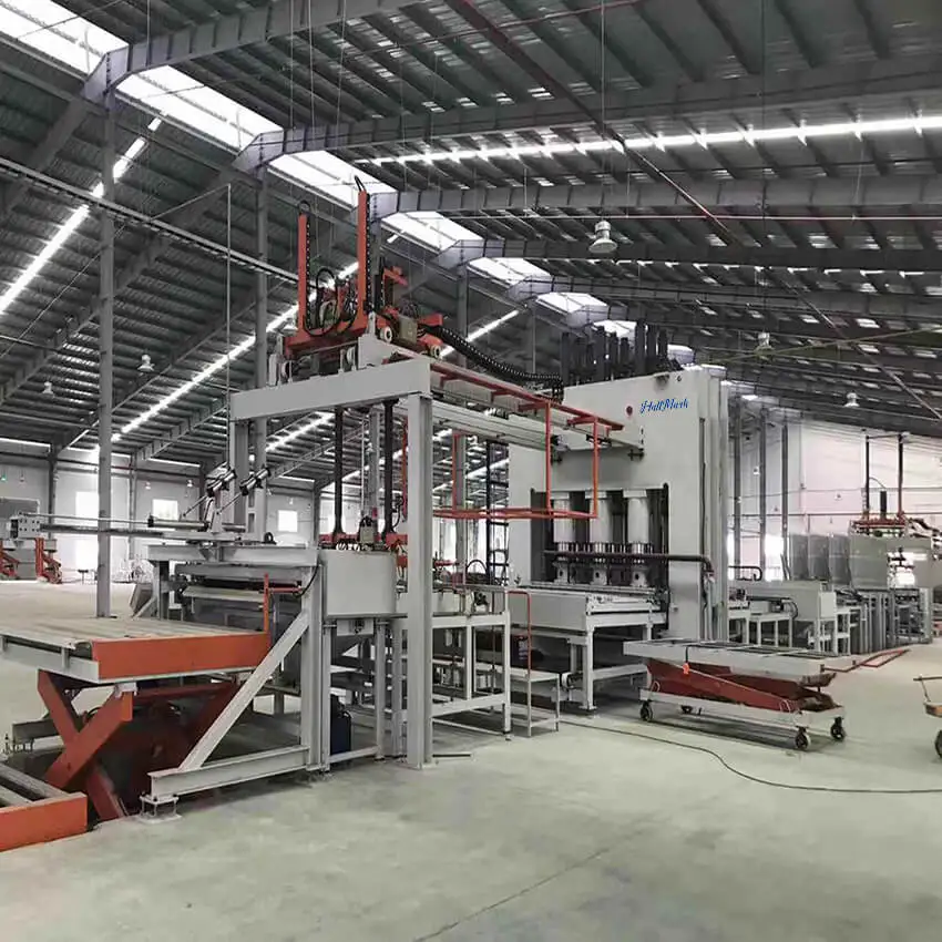 MDF HDF laminate flooring line manufacturer short cycle hot press machine