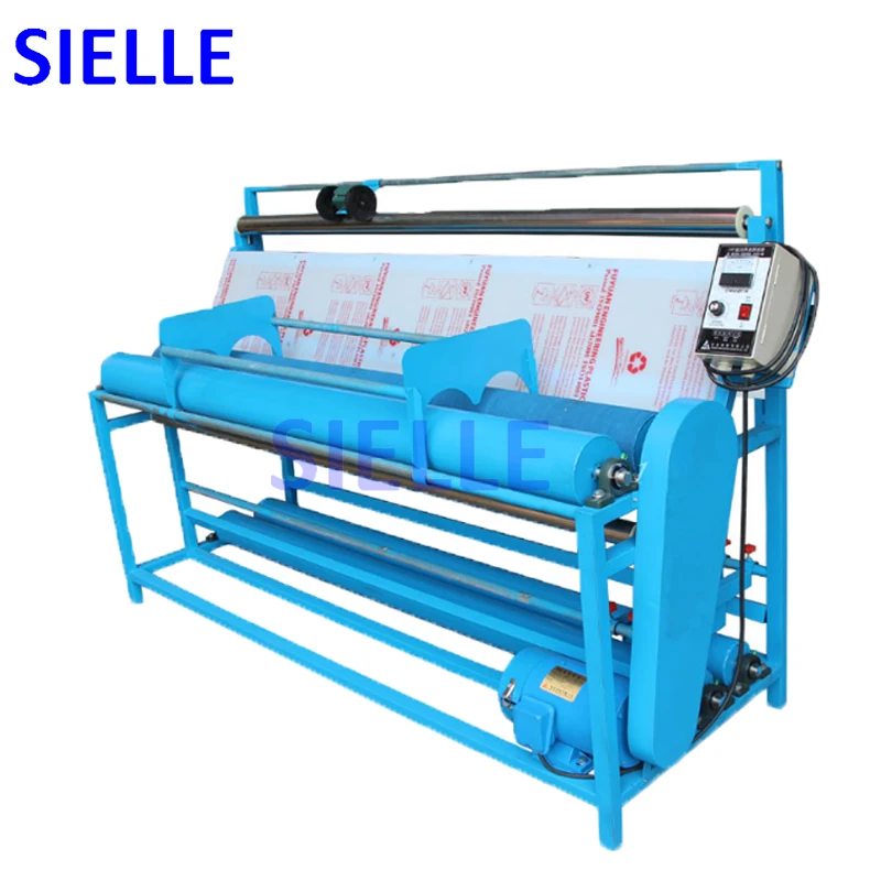 Best quality Fabric Rewinding Cloth Rolling Textile Length Counting Machine