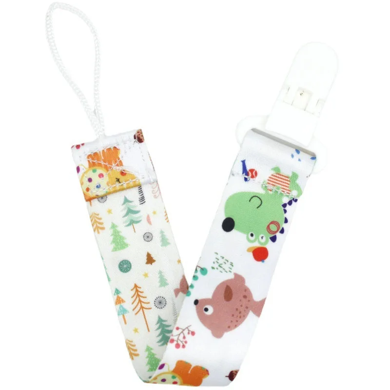 Baby Feeding Baby Accessories Polyester Pacifier Clips Chain Dummy Clip Cartoon Pacifier Holder Nipple Soother Chain Infant