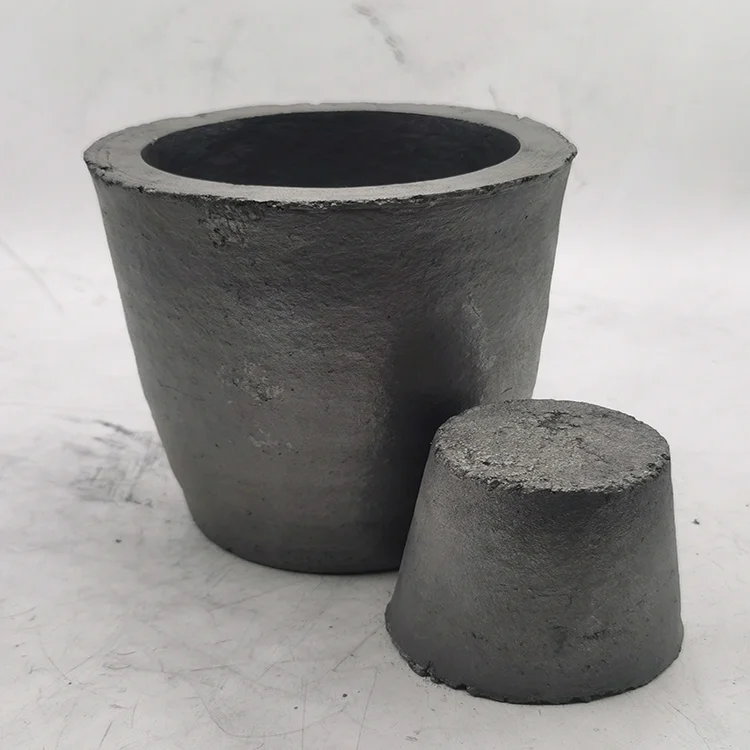 Thermal Shock Resistance Clay Graphite Container Lifespan Clay Crucible