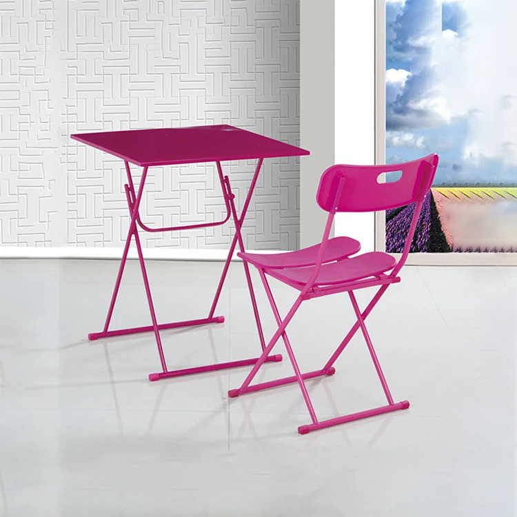 
New Design Small Metal Wood Mobile Folding Office Table 