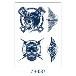 Semi-Permanent Male And Female Plants Tattooed Vegetation Eagle Tattoo Sticker