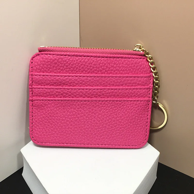 2023 New Ultra-thin Card Bag Large Capacity Small and Exquisite Leather Pu Card Sleeve for Woman Wholesale