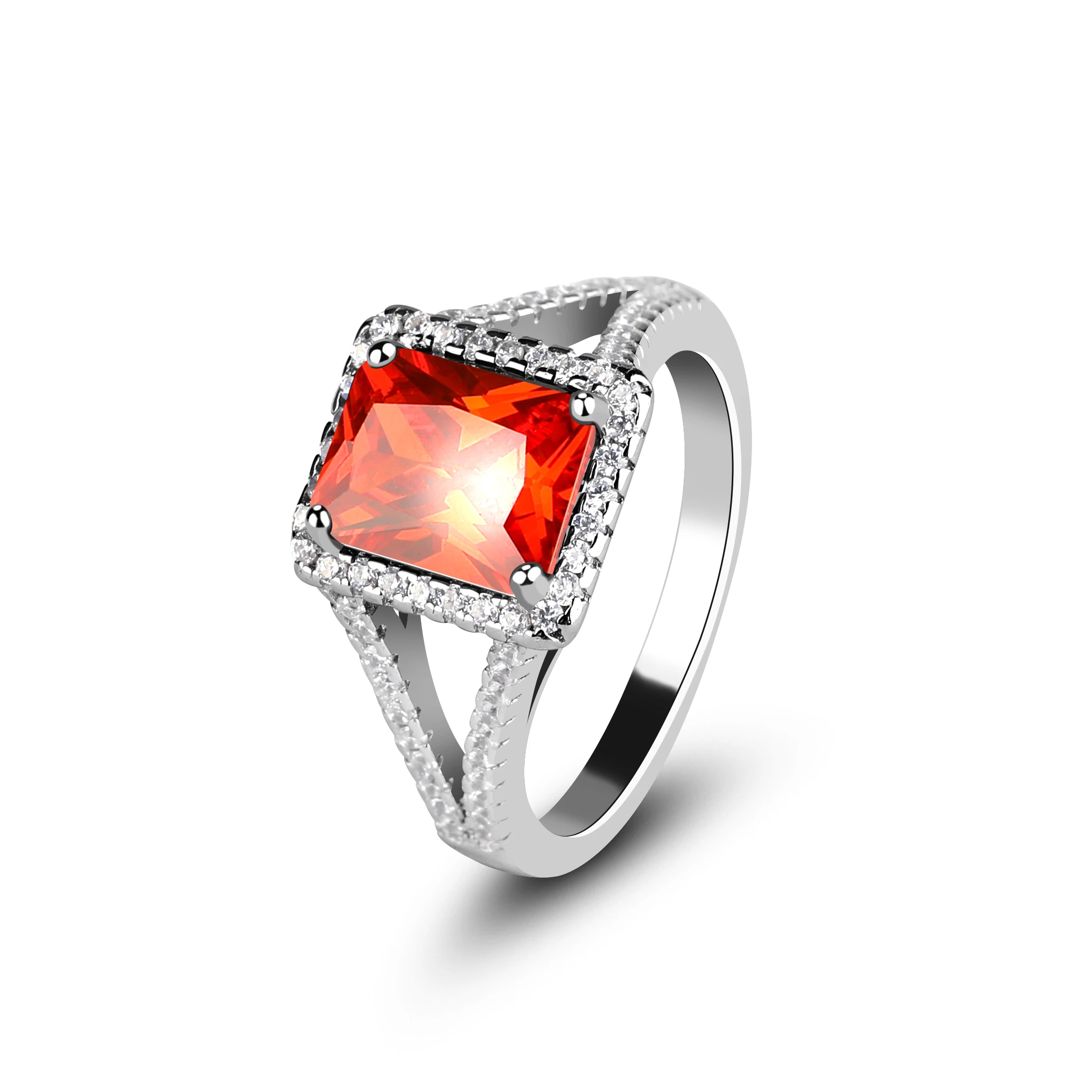 Mascot Luxury Style 925 Silver Blue Tanzanite Big Size Gem Rings Jewelry for Women