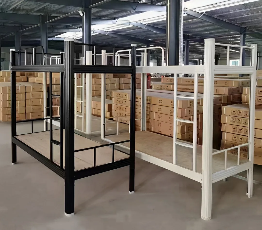 New Design Commercial Bunk Modern Metal Beds Student Dormitory Adult Metal Bed Frame  Double Decker Beds