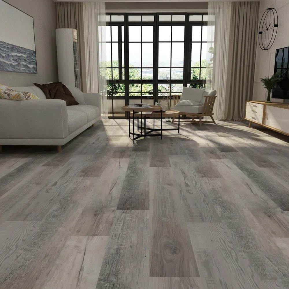 
5mm 6mm 8mm PVC Floor Luxury Rigid core piso flotante Vinyl Plank Waterproof SPC Flooring with UV Lacquered and Click System 