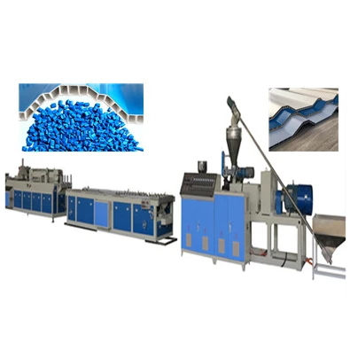 PP PE PET PVC ABS Plastic Box Corrugated Trapezoid Roof Roofing Hollow Floor Board Plate Sheet Making Machine