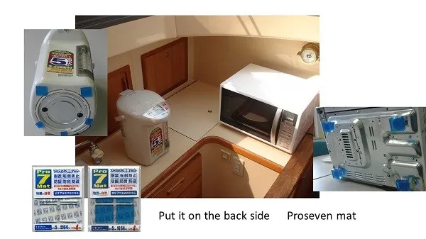 Безопасно хранить лодку/яхту/морскую технику во время плавания! Устойчивая к движению гелевая подкладка для холодильника (Сделано в