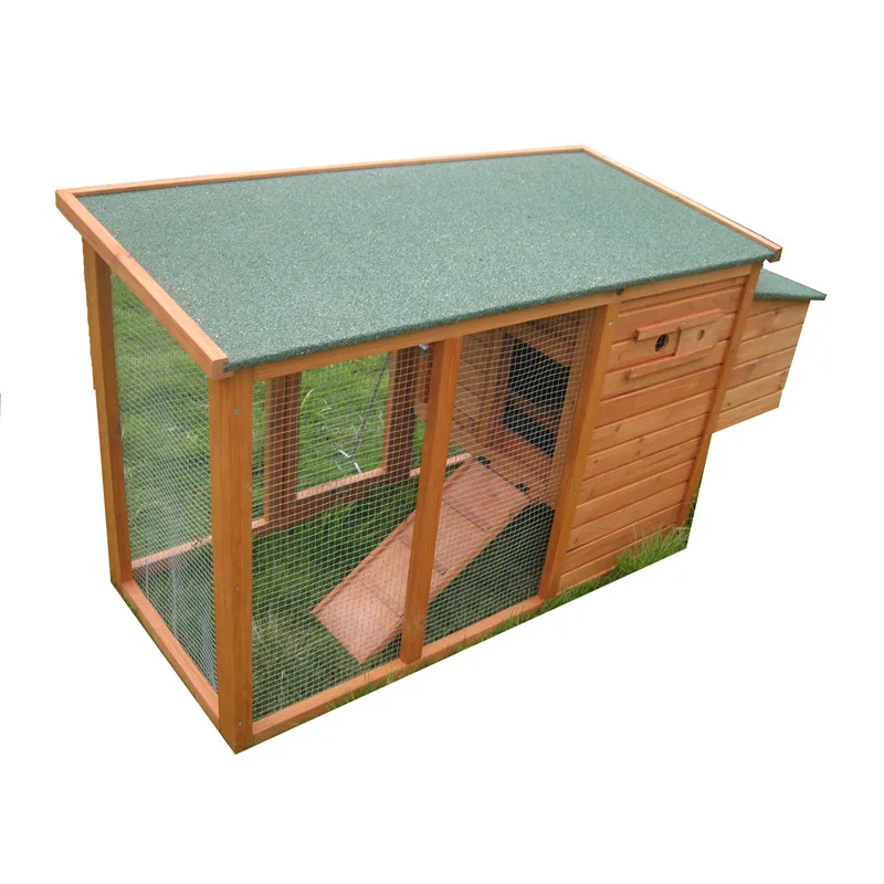 custom WALK-IN MOBILE rasied Large Poultry Wooden Hen House Chicken Coop with large run for 6 birds