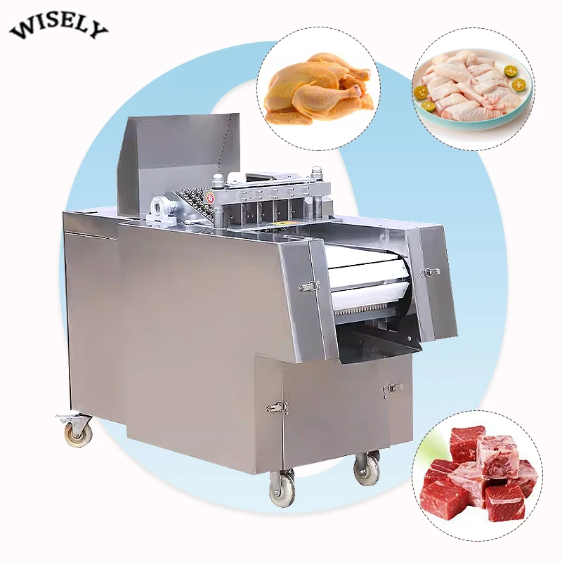 WSL Frozen Meat Cutter Machine Chicken Fish Beef Cutting Dicing Machine Meat Grinder Machine