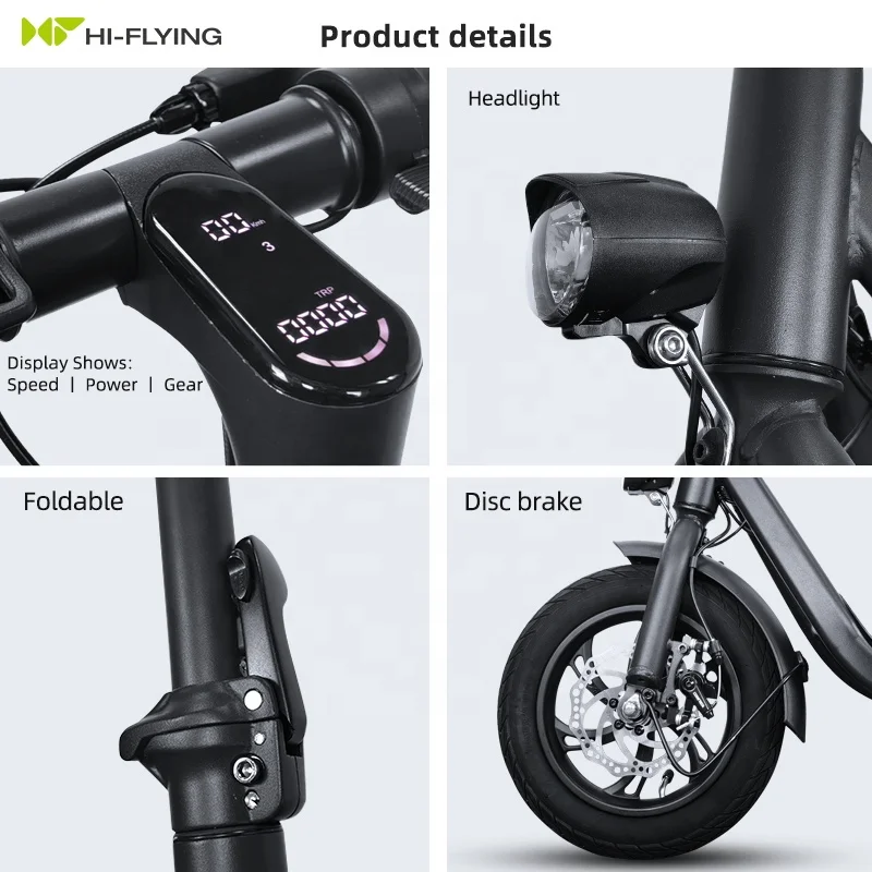Foldable dual disc brake 250w gear motor electric scooter mope OEM scooter elettr electric scooter