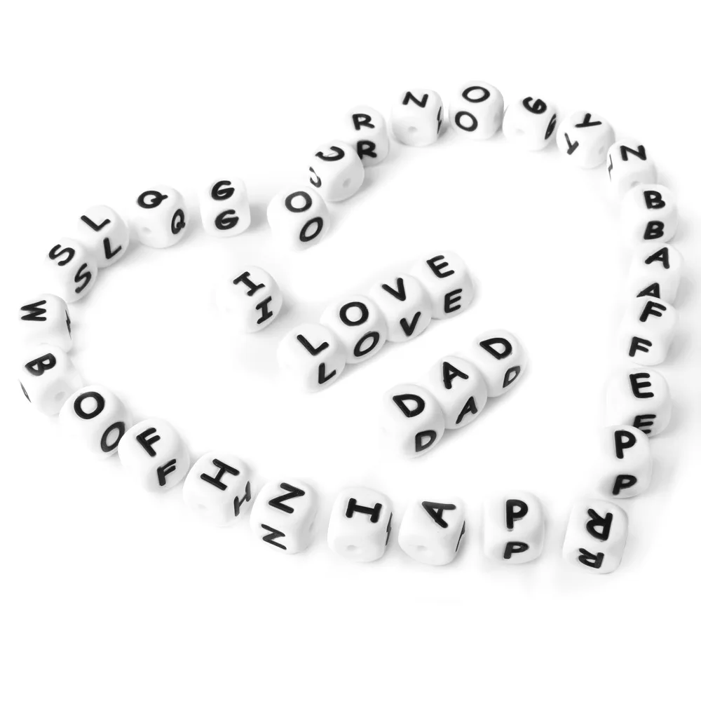 Custom design free 9 12 15 mm black Acrylic Spaced Beads Letter Beads Oval 26 Alphabet baby Beads Jewelry DIY Bracelet Necklace