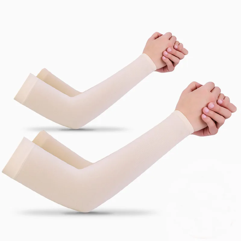 Шелковые летние рукава для занятий спортом на открытом воздухе солнцезащитные нарукавники с защитой от УФ-лучей холодные льда