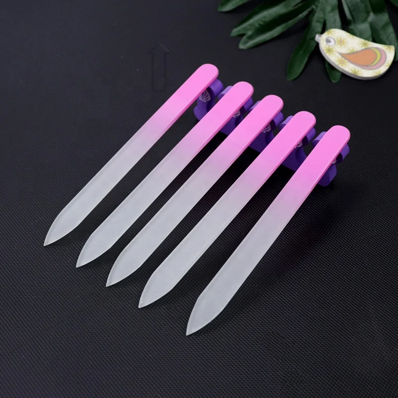 High Quality Nail Supplies Tools Colorful  Glass  Nail File  for Salon