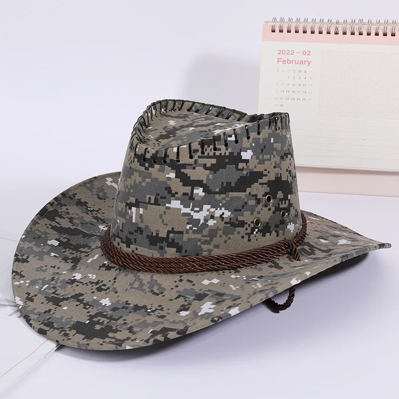Hiking camping Western Cowboy Hat hunting jungle war army camouflage cap