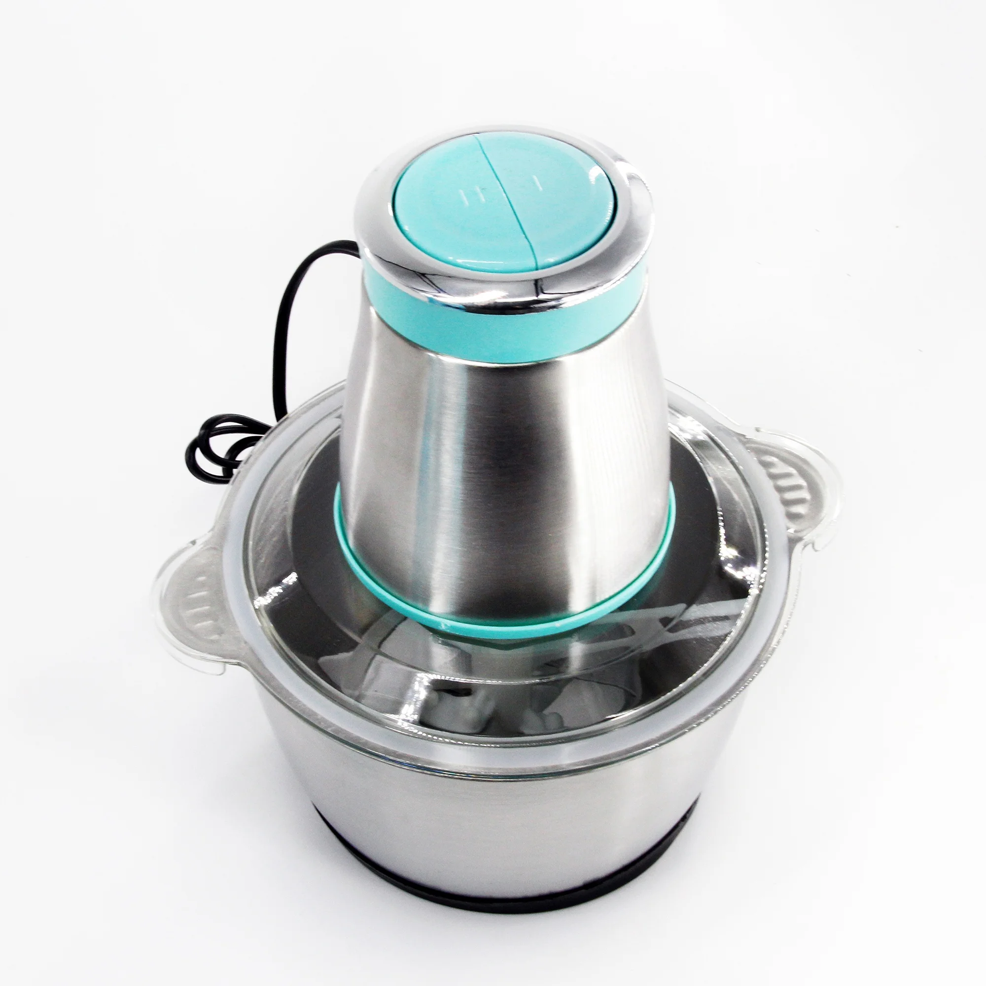 Meat Grinder Chopper Electric Automatic Mincing Machine High-quality Grinder Food Processor Stainless Steel 2L 220V Plastic