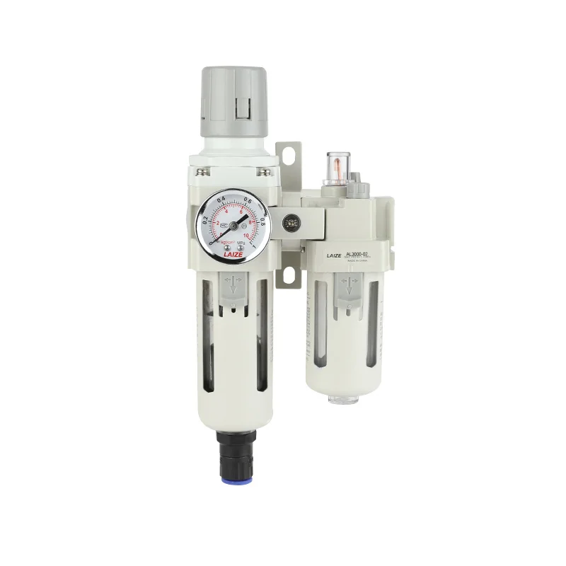 High Quality AC Series Pneumatic Compressor Air Filter Regulator Lubricator Combination SMC Type Air Source Treatment