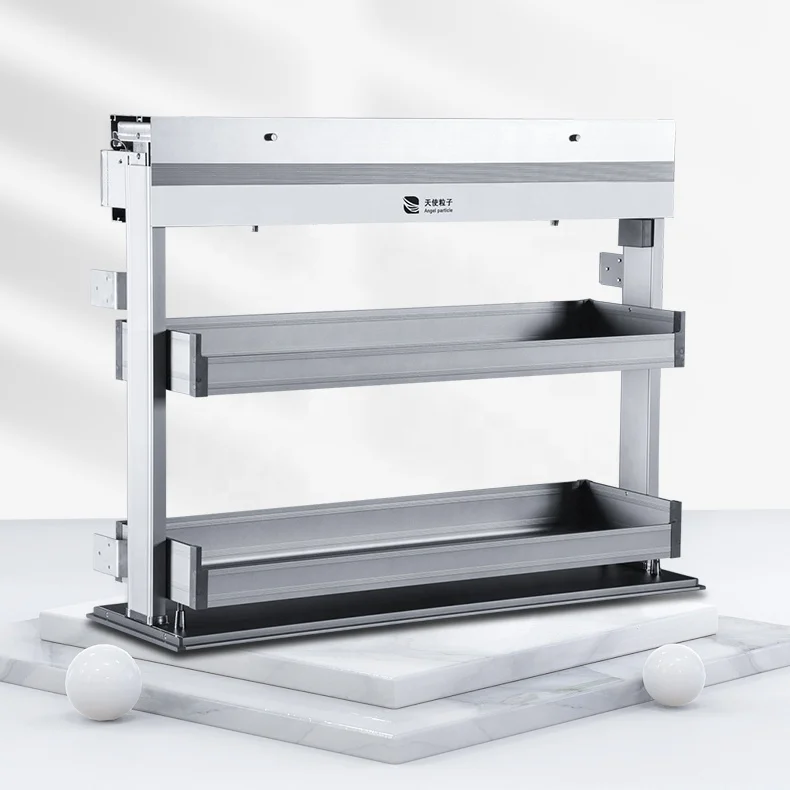 Wholesale Modern Design Home Living Room Kitchen Closet Accessories Smart Electric Lift Cabinet Kitchenware Basket Storage Rack