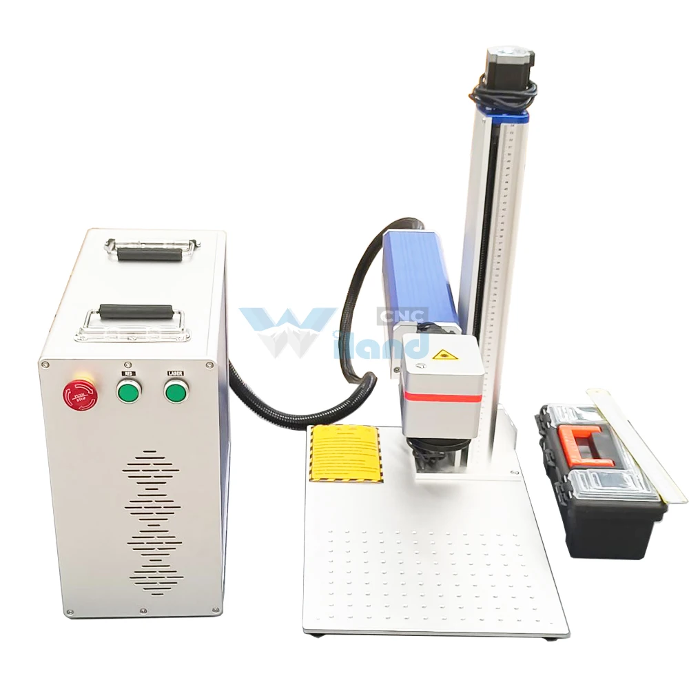 3d Portable Galvo Mopa Color Printer Printing Gun Barrel Jewelry Stainless Steel Laser Cutting Engraving Machine