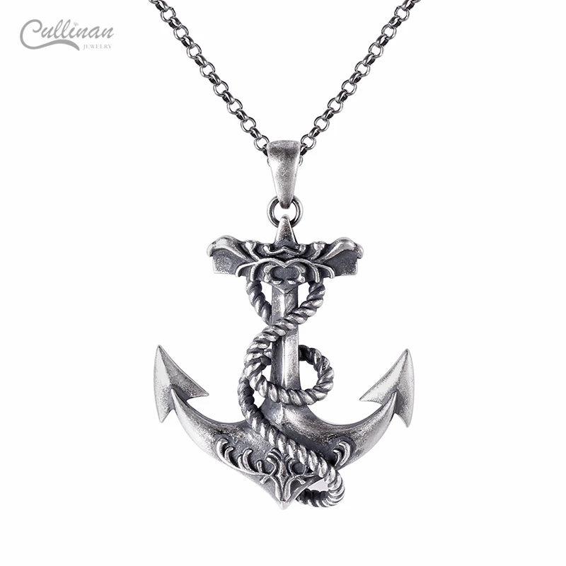 New Fashion Jewelry Black Painting Punk 925 Oxidized Silver Men Catholic Rosary Religious Black Cording Woven Cross Necklace