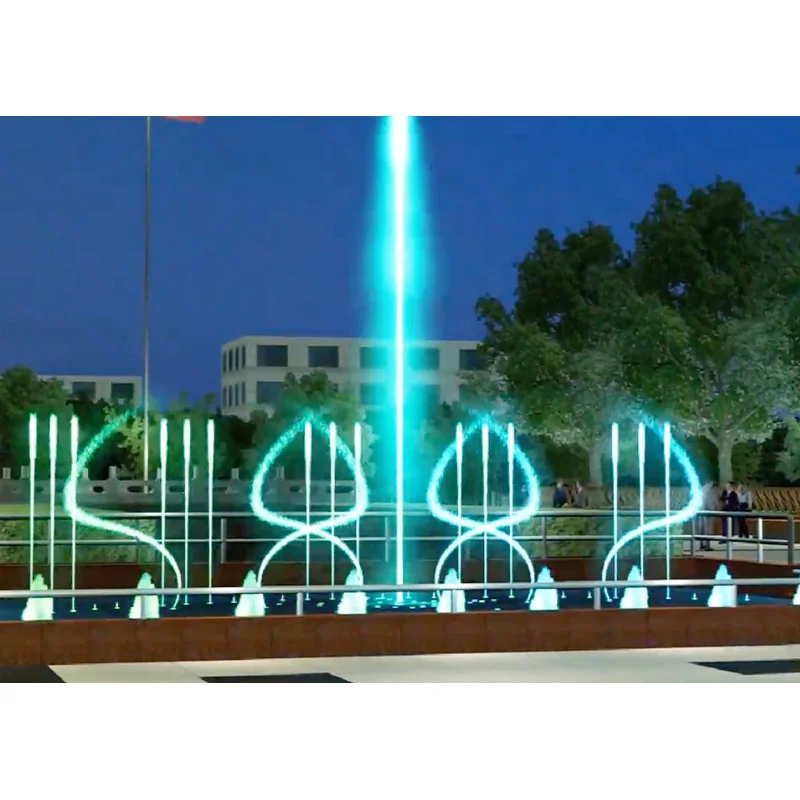 2024 popular stainless steel custom music water fountain small music fountain