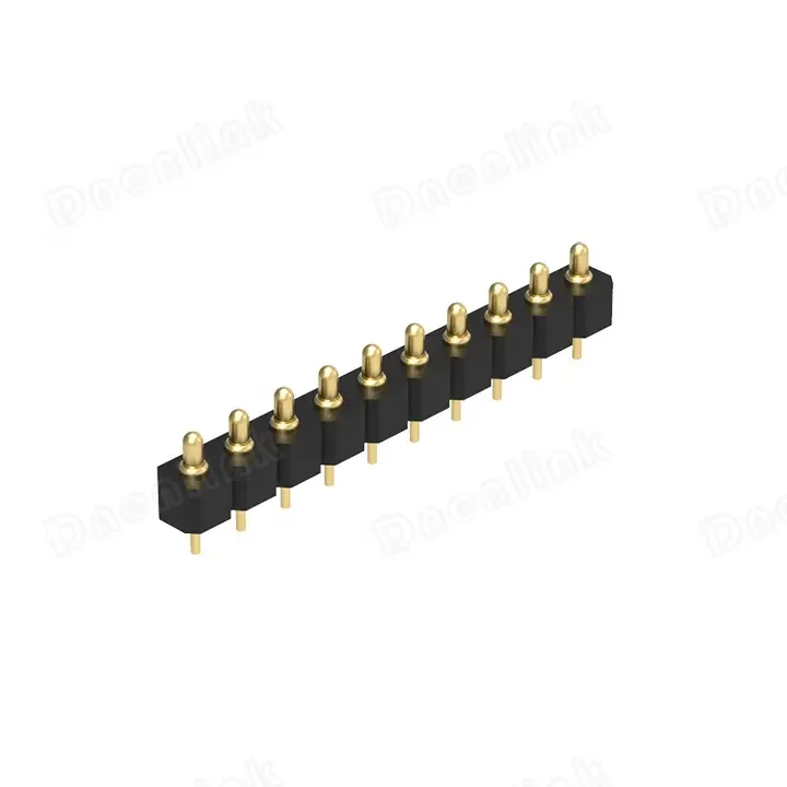 Professional manufacturer 3.00mm male H2.5mm single row Straight DIP customized pogo pin connector