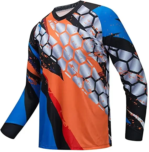 MX Sublimation Jersey 100% Polyester Micro Mesh Fabric with Never Fading Color Motocross Jersey Motorcycle  Auto Racing for Men